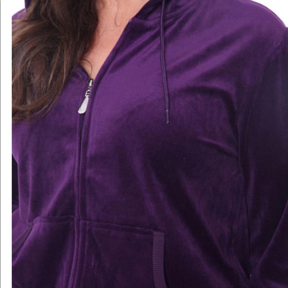 Mark White PLUS 3X Sweatsuit NAVY VELOUR SET - Picture 3 of 6